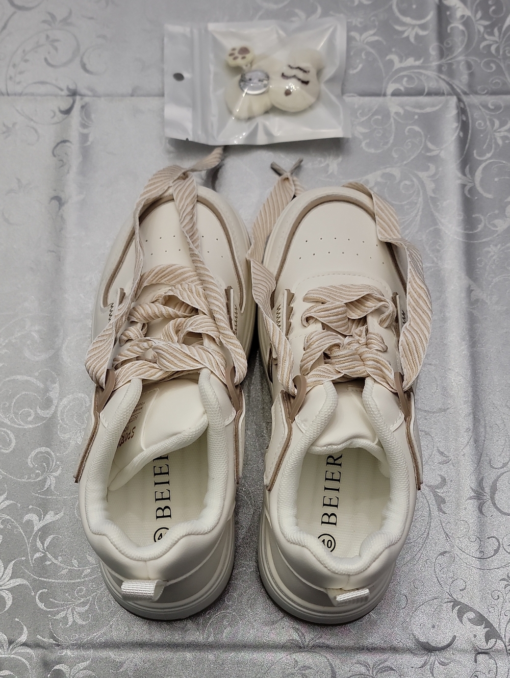 Cream Chunky Sneakers – EU 40 / US 9 – NWOB/NWT‑Removed
